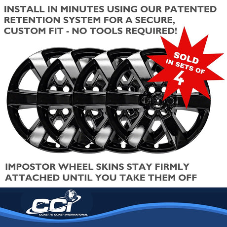 Product of Coast To Coast IWCIMP380BLK Black Set Of 4 