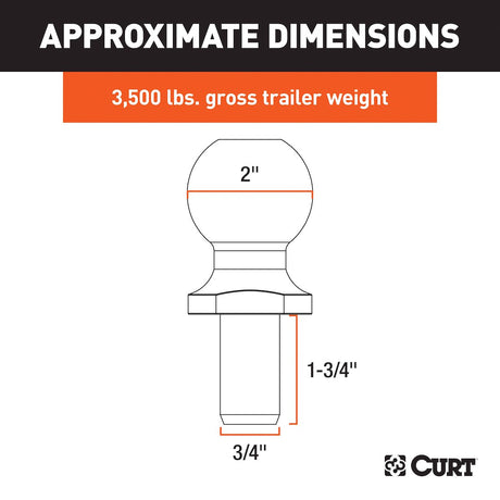 Product of Curt 40164 Trailer Hitch Ball