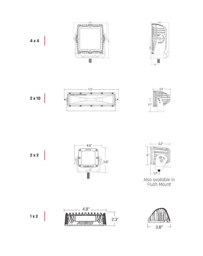 Product of Rigid Lighting 681513 Multi Purpose Light - Led