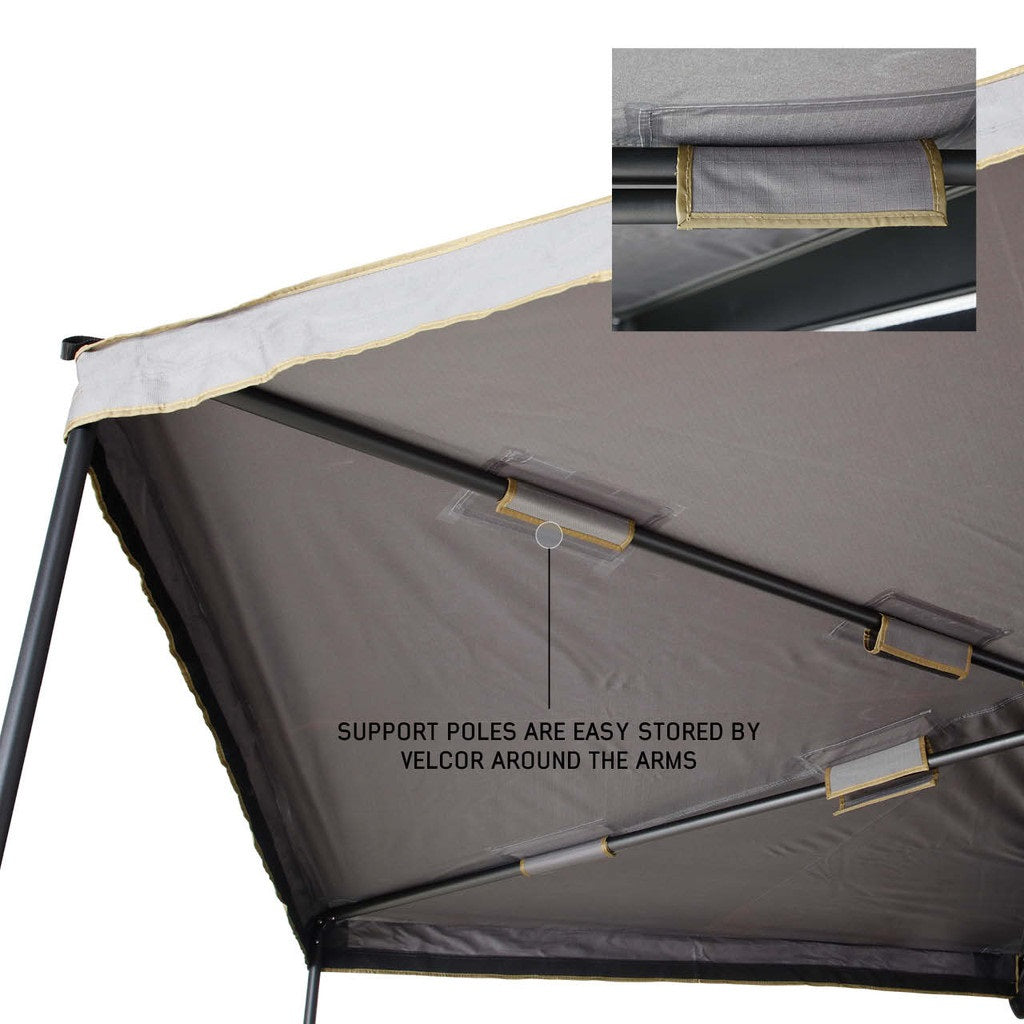 Product of Overland Vehicle Systems 19689909 SUV/Pickup Overlanding Manual Awning , Gray Solid 