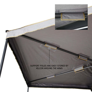 Product of Overland Vehicle Systems 19689909 SUV/Pickup Overlanding Manual Awning , Gray Solid 