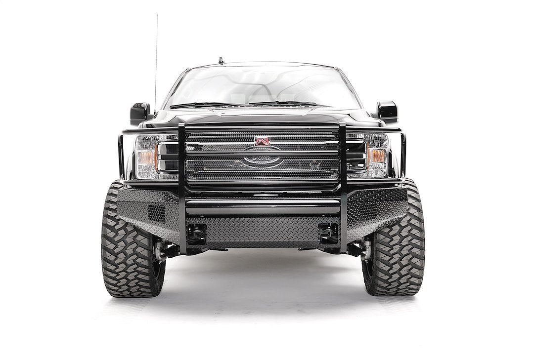 Product of Fab Fours FF18-K4560-1 Black Steel Steel Gloss Powder Coated Bumper 