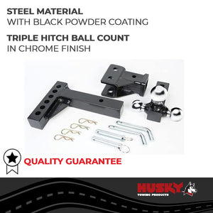 Product of Husky Towing 30001 2 Inch Receiver Trailer Hitch Ball Mount 