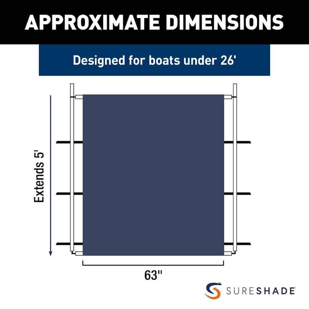 Product of Taylor Made 2021026255 Boat T-Top Shade Extension
