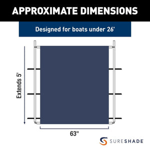 Product of Taylor Made 2021026255 Boat T-Top Shade Extension