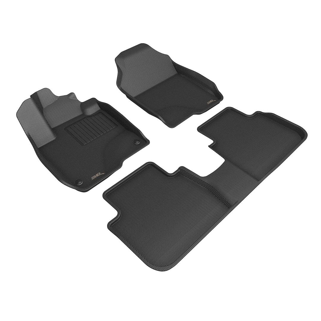 Product of 3D Mats KAGU L1HD13101509 Black Thermoplastic Rubber Of Carbon Fiber Texture Floor Liner 