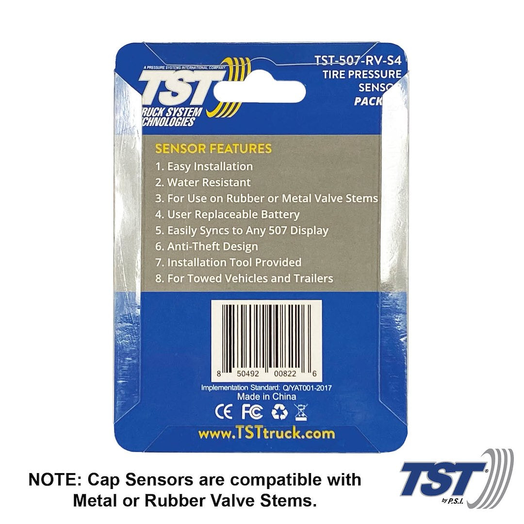Truck System Technology (Tst) Tst-507-Rv-S4 Tire Pressure Monitoring System - Tpms Sensor||tst-507-Rv-S4-Web Images-3.Jpg||87||tsttst507rvs4||1189239