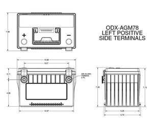 Product of Odyssey Battery Odx-Agm78 Battery