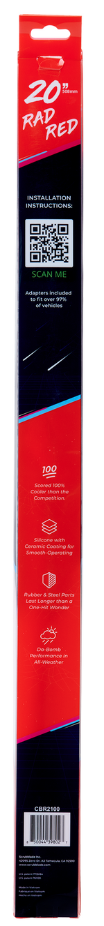 Scrubblade Cbr2000 Windshield Wiper Blade||rad Red 20 Back.Png||88||scrcbr2000||1522909