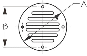 Sea Dog 331601-1 Boat Deck Drain Cover||331601-1_1.Jpg||86||sdg3316011||912996