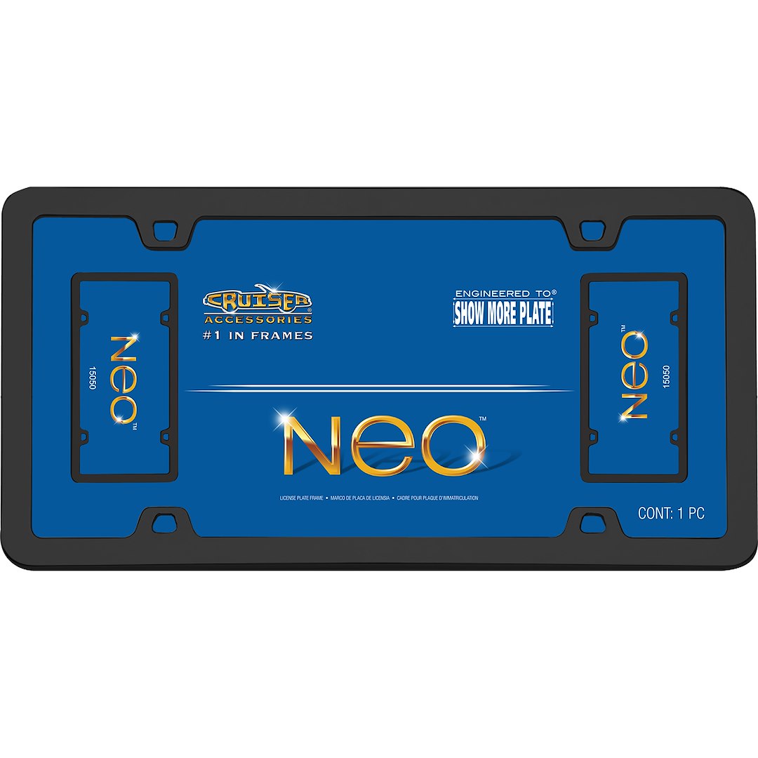 Cruiser 15050 License Plate Frame||15050_P01-Neo_Black-Inpack.Jpg||86||c3415050||887770