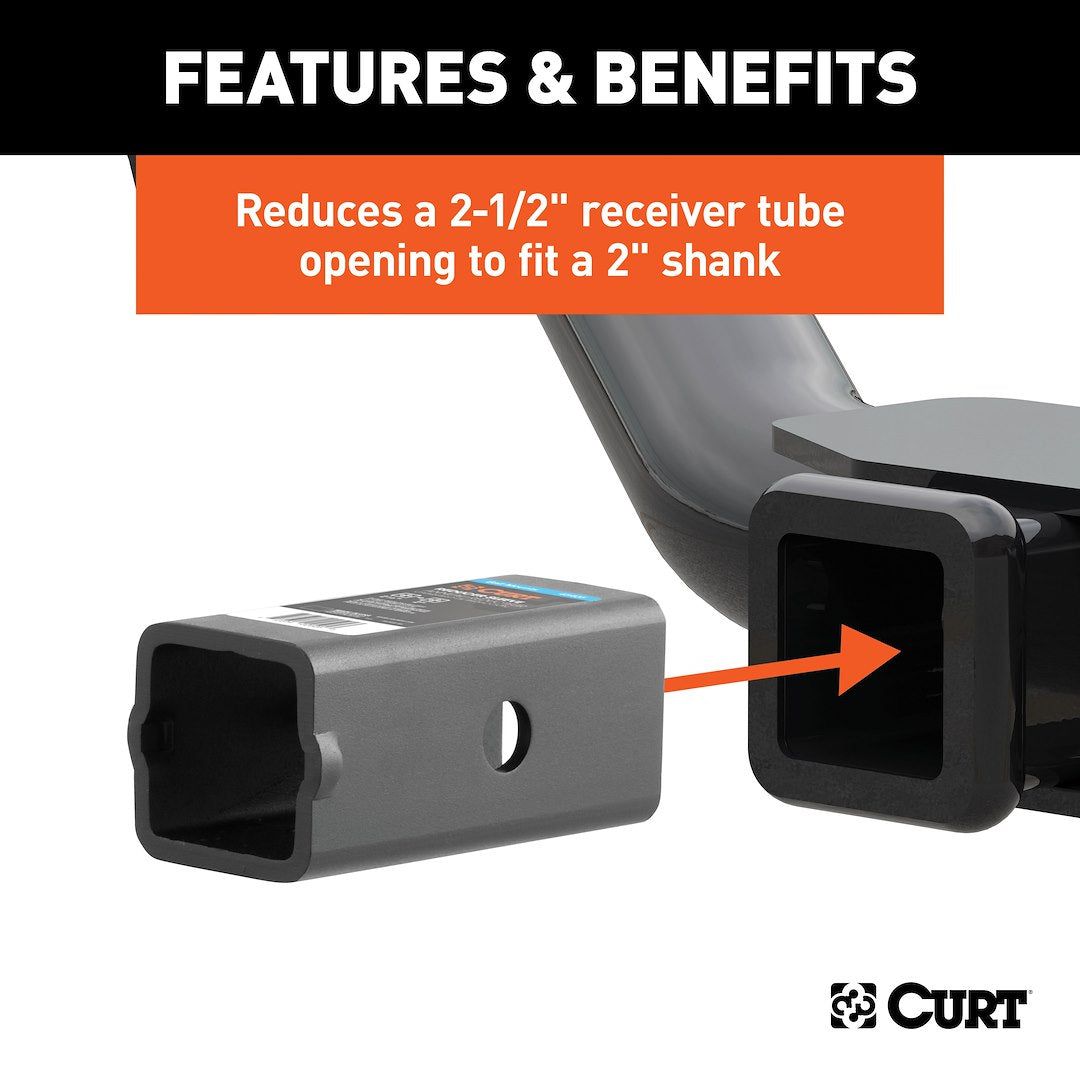 Curt 45405 Trailer Hitch Receiver Tube Adapter||45405_3008x1990_Fb.Jpg||87||c9345405||1046734