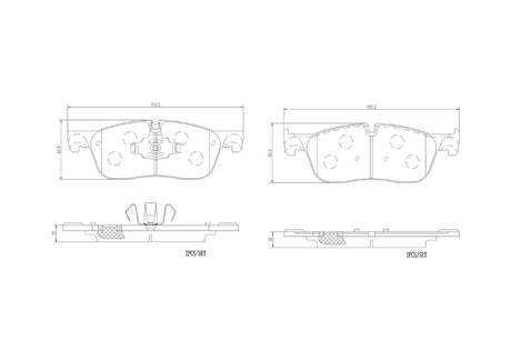 Product of Brembo P36035N Brake Pad - Set Of 4 