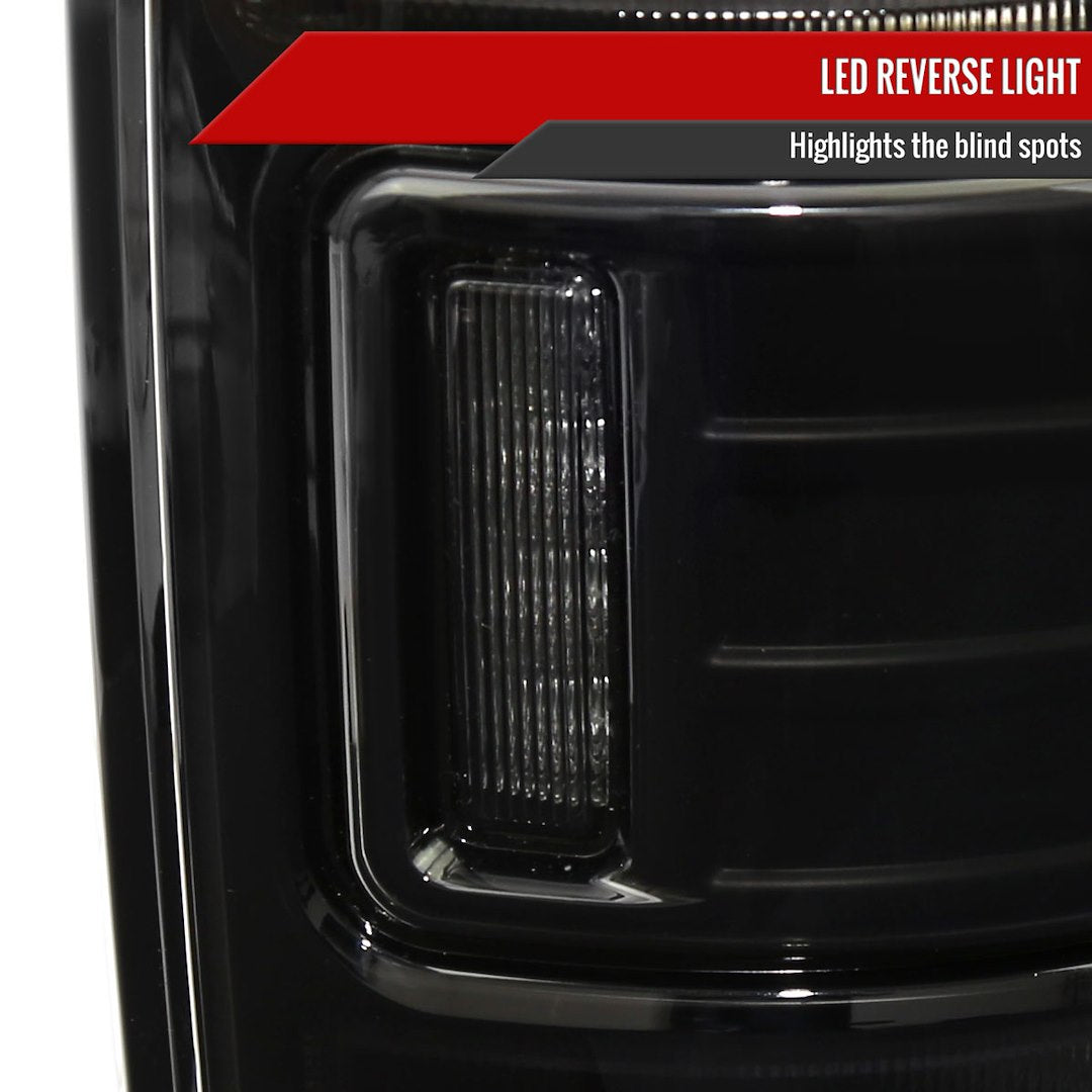 Product of Spec-D Tuning LT-RAM13SMLED-SQ-RS Tail Light Assembly 