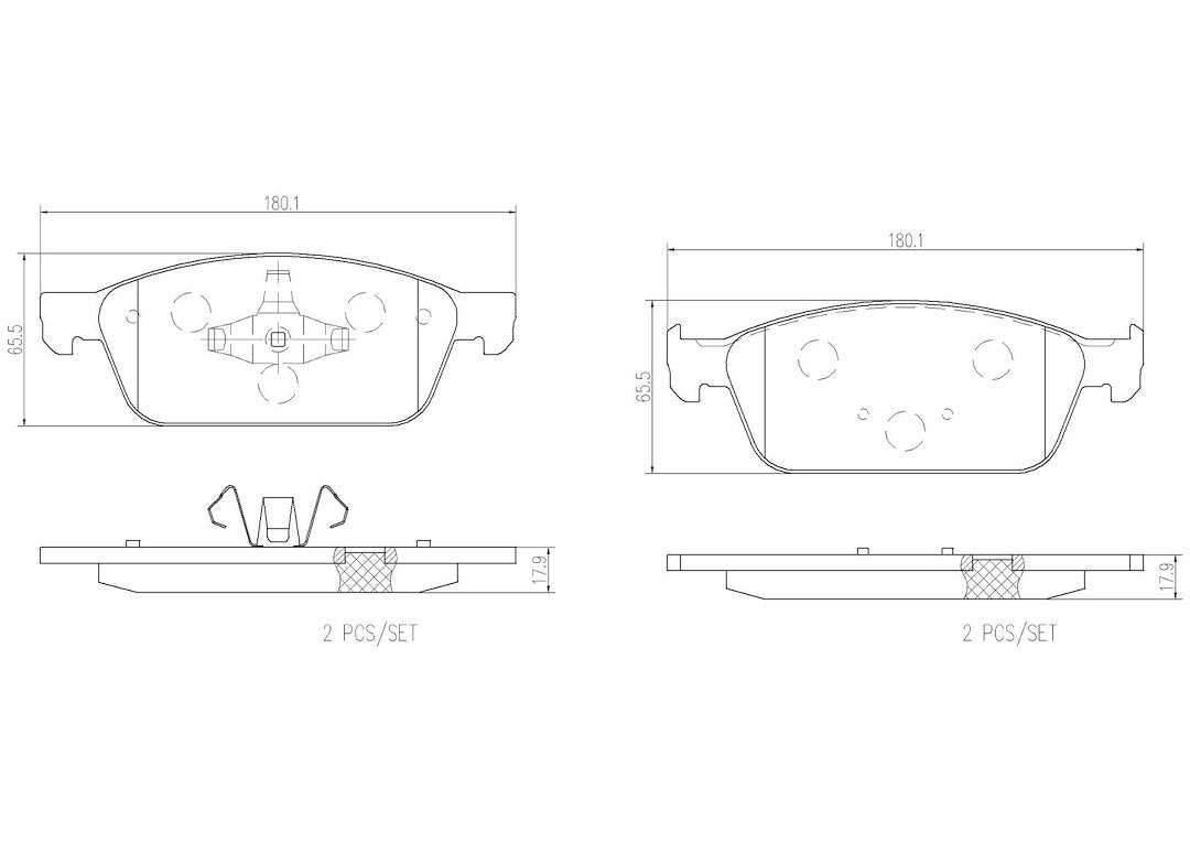 Product of Brembo P24157N Brake Pad - Set Of 4 