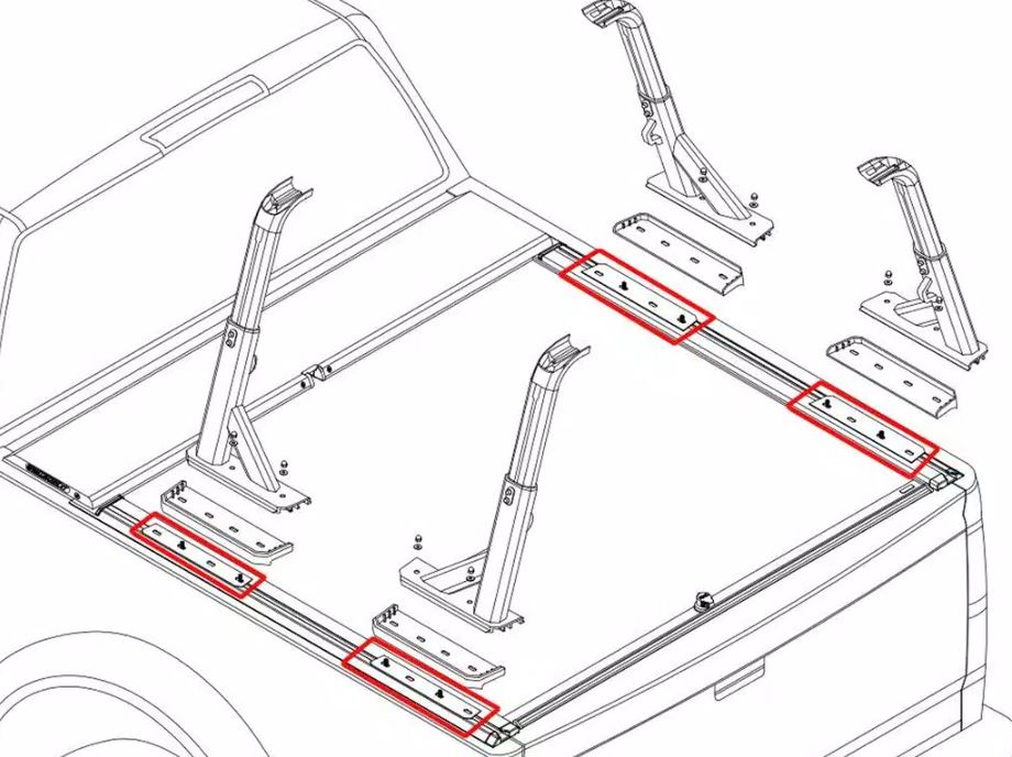 Roll-N-Lock 201-003 Tonneau Cover Bed Track Adapter||201-003_1.Jpg||86||r75201003||1560625