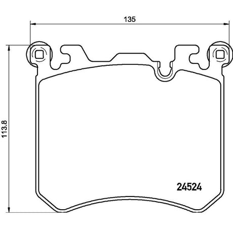 Product of Brembo P06077 Brake Pad - Set Of 4 