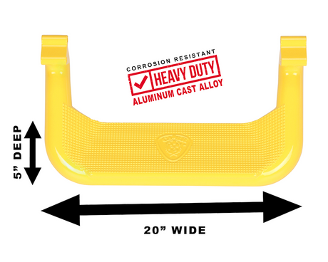 Product of Carr 128227 Yellow Powder Coated Aluminum Truck Step