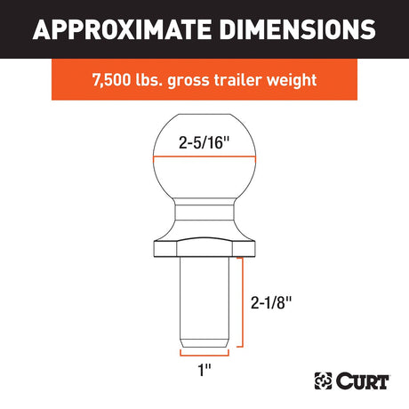 Product of Curt 40067 Trailer Hitch Ball