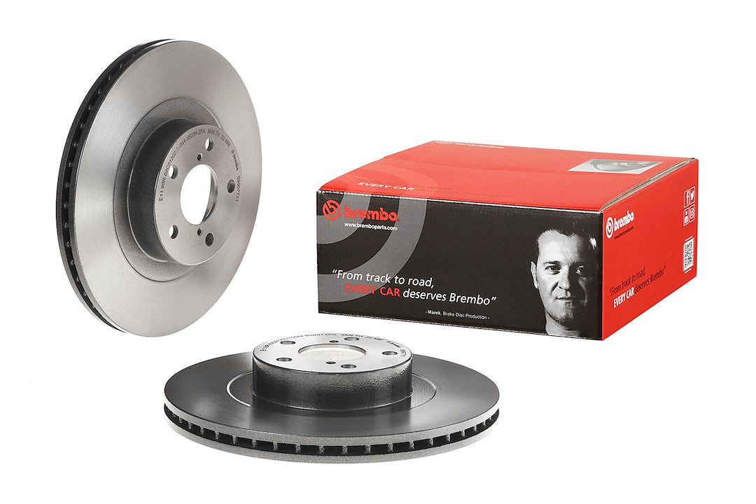 Product of Brembo 09907711C02 Vented 1 Piece Brake Rotor 