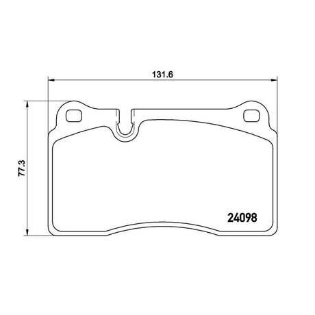 Product of Brembo P85116 Brake Pad - Set Of 4 