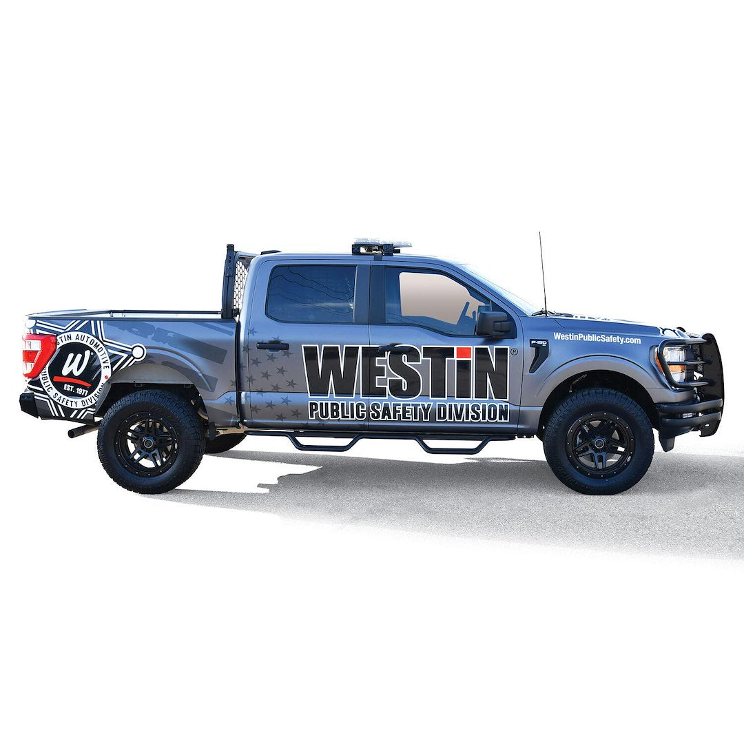 Product of Westin Automotive 20-13945 Outlaw Nerf Bar With Drop Down Steps 