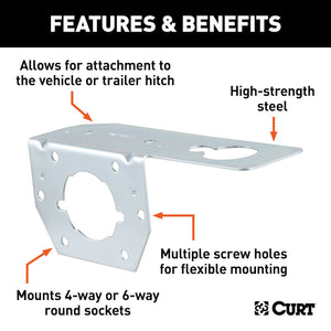 Curt 58210 Trailer Wiring Connector Mounting Bracket||58210_3008x1990_Fa.Jpg||87||c9358210||1679547