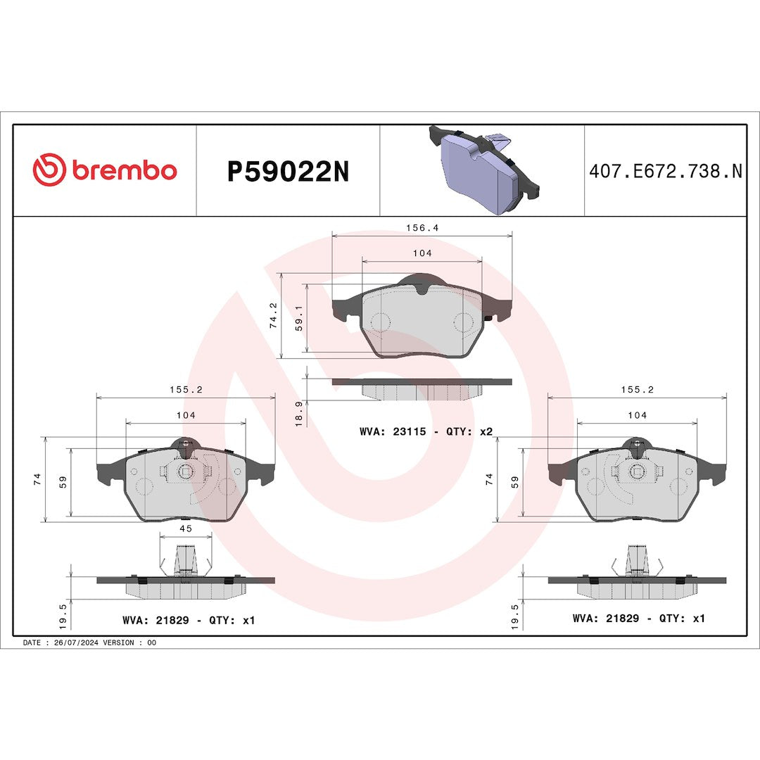 Brembo P59022n Brake Pad||p59022n_Drw.Jpg||87||brmp59022n||1753836