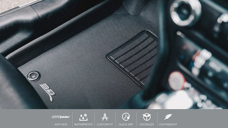 Product of 3D Mats KAGU L1GM03201509 Black Thermoplastic Rubber Of Carbon Fiber Texture Floor Liner 