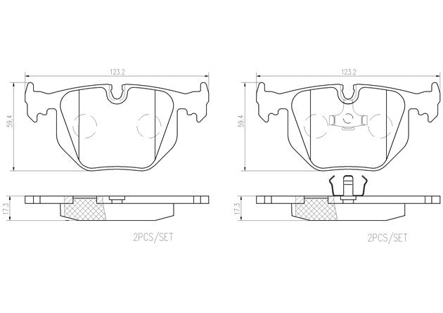 Product of Brembo P06016N Brake Pad - Set Of 4 