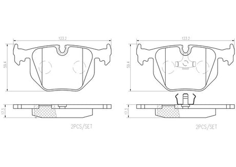 Product of Brembo P06016N Brake Pad - Set Of 4 