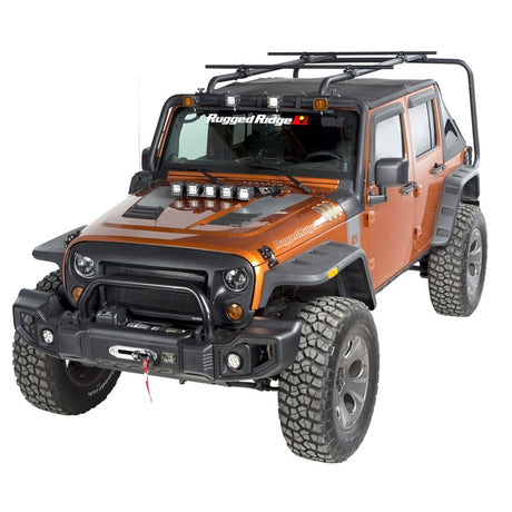 Product of Rugged Ridge 11703.11 Black Roof Rack Cross Bar - Set Of 2 