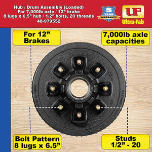 Ultra-Fab Products 48-979552 Trailer Brake Hub Assembly||48-979552_7.Jpg||92||u2948979552||1722307