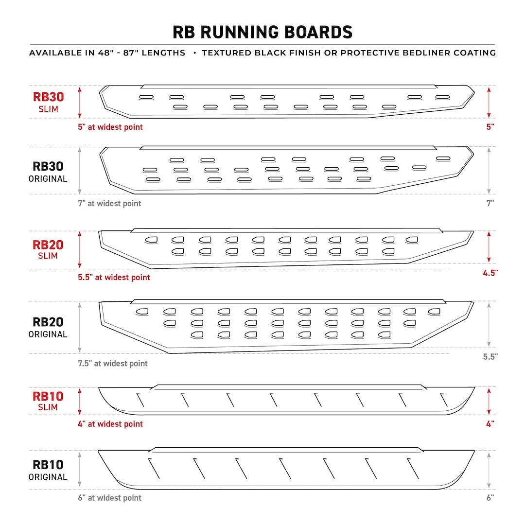Go Rhino 630048t Running Board Component||gr_Rb-Series_Drawings.Jpg||88||g26630048t||1059036