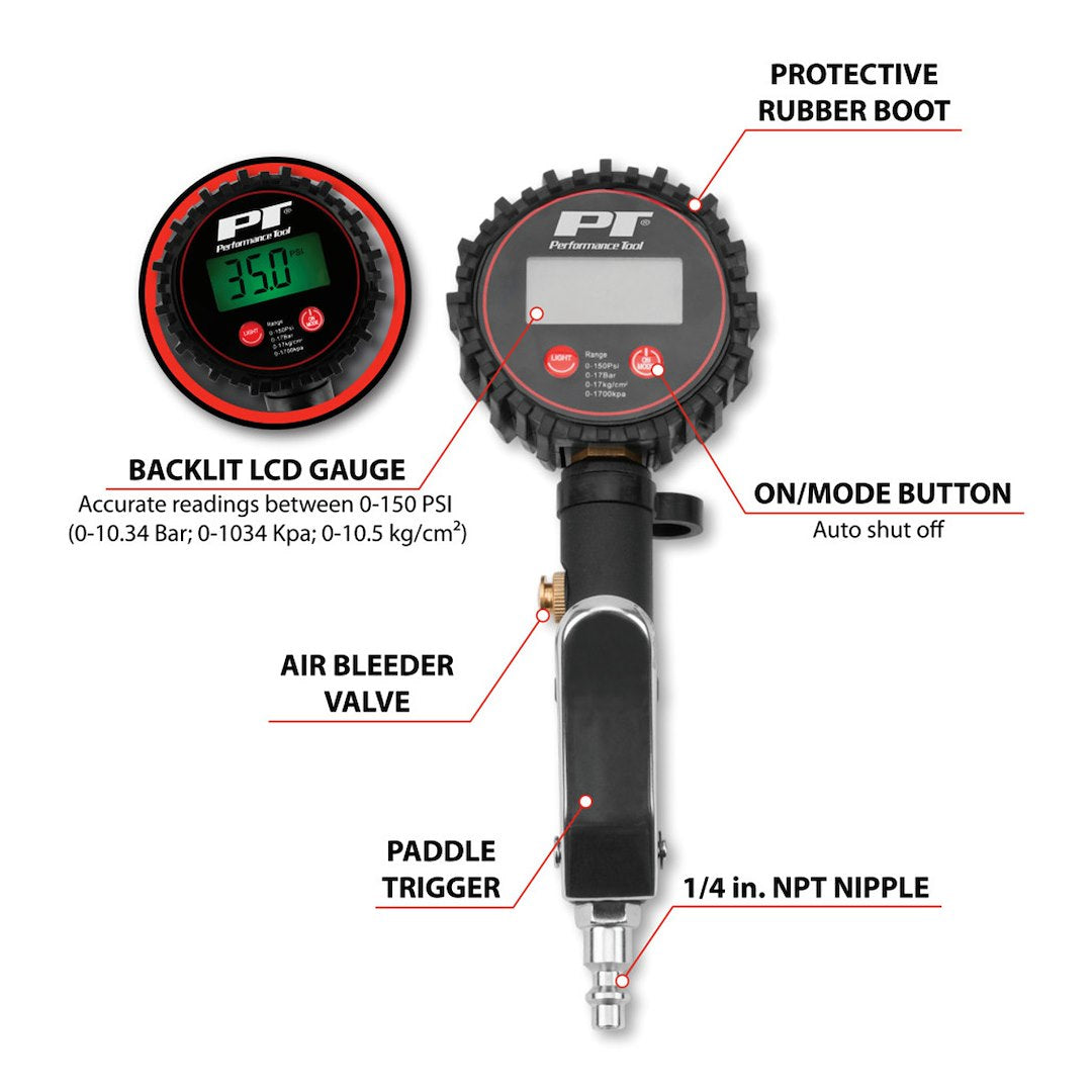 Performance Tool M526 Spare Tire Inflation Kit||||95||ptlm526||1912290