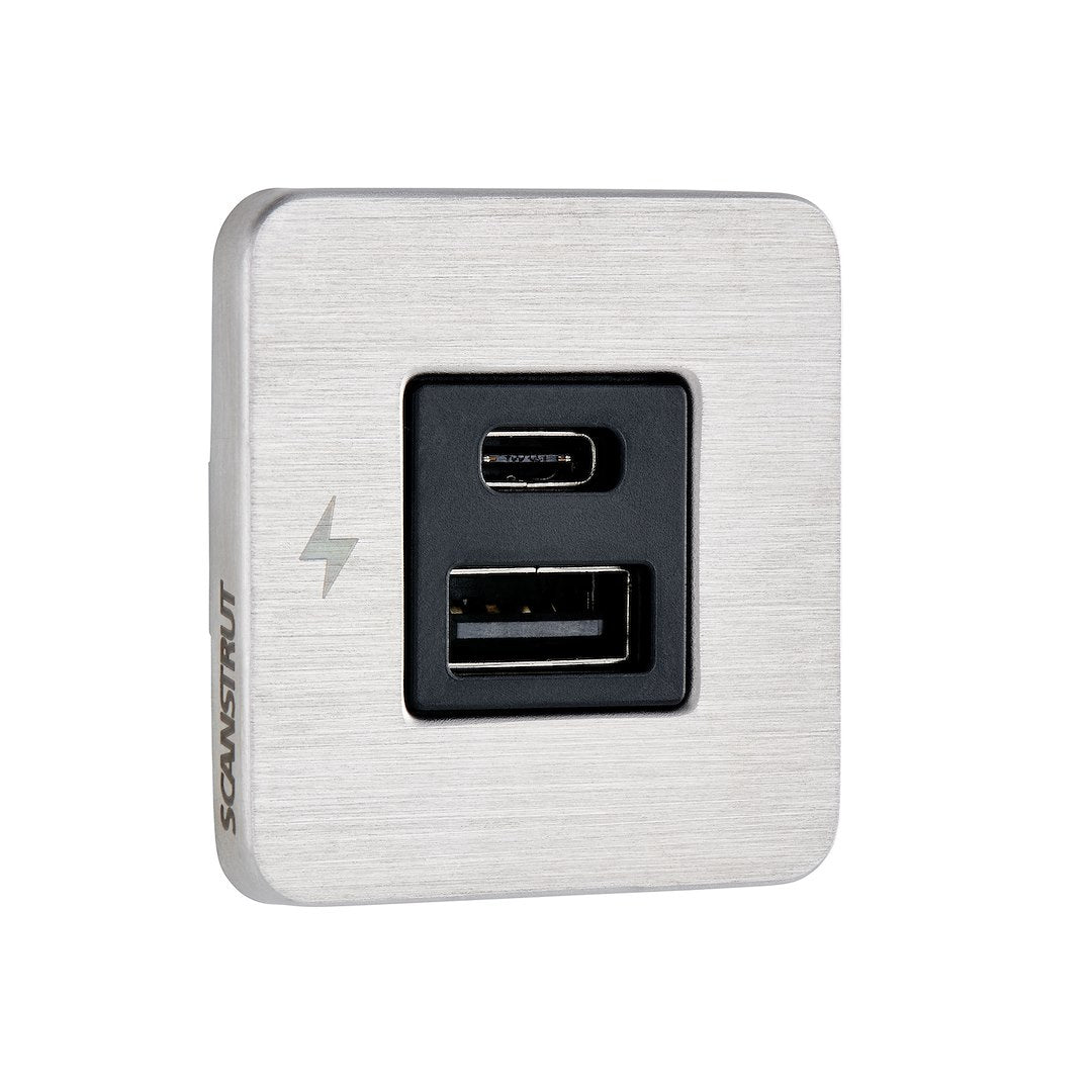 Scanstrut Sc-Tile-11 Usb Outlet||sc-Tile-11 Usb-A Usb-C Stainless Steel 3.4.Jpg||86||scasctile11||1744839