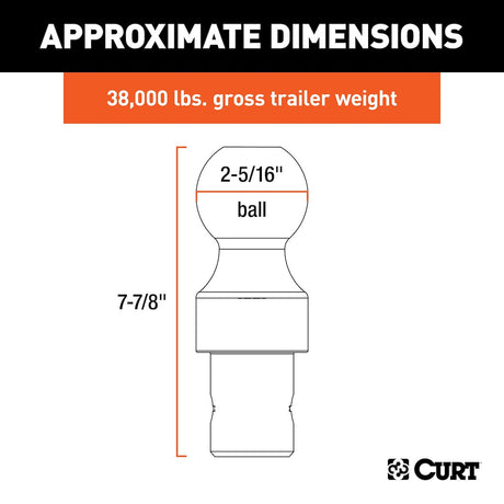 Curt 60627 Gooseneck Trailer Hitch Ball||60627_3008x1990_Ca.Jpg||86||c9360627||1679183