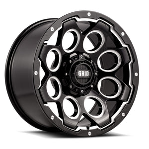 Product of Grid Wheels 18x9 Black With Natural Accents Wheel - Not Applicable Bolt Pattern 