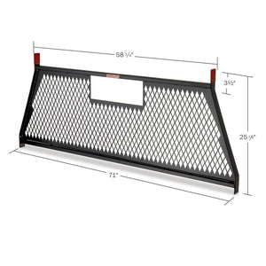 Product of Weather Guard (Werner) 1906-5-02 Threaded Fasteners Black Powder Coated Mesh Headache Rack 