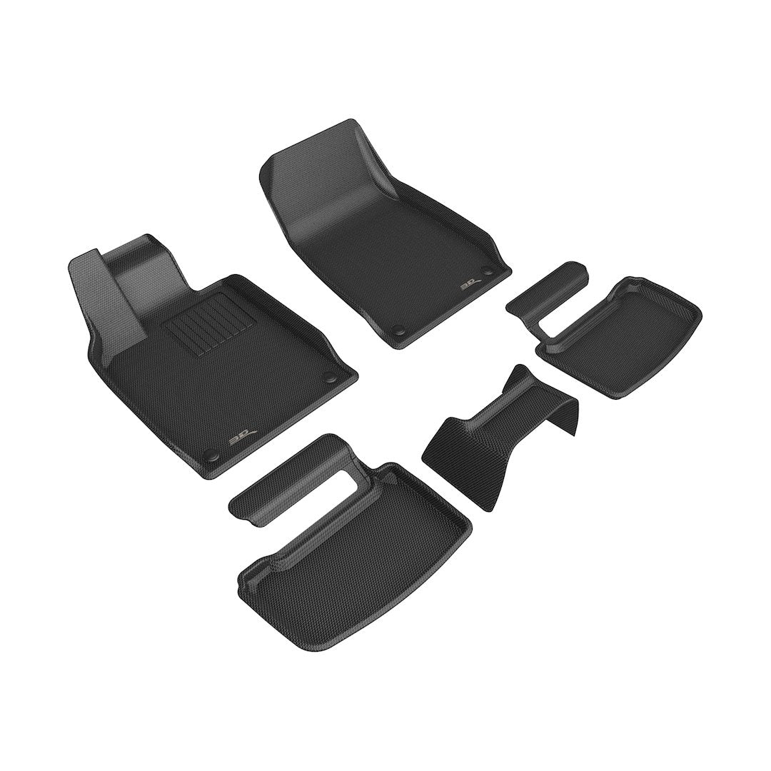 Product of 3D Mats KAGU L1AD07701509 Black Thermoplastic Rubber Of Carbon Fiber Texture Floor Liner 