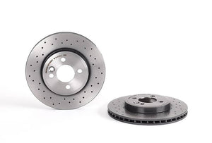 Product of Brembo 09A7611XC02 Xtra Vented Cross Drilled 1 Piece Brake Rotor 