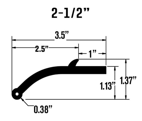 Product of Pacer Performance 52-136 Non-Exposed Fasteners Black Fender Flare - Set Of 4 