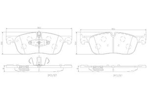 Product of Brembo P44026N Brake Pad - Set Of 4 
