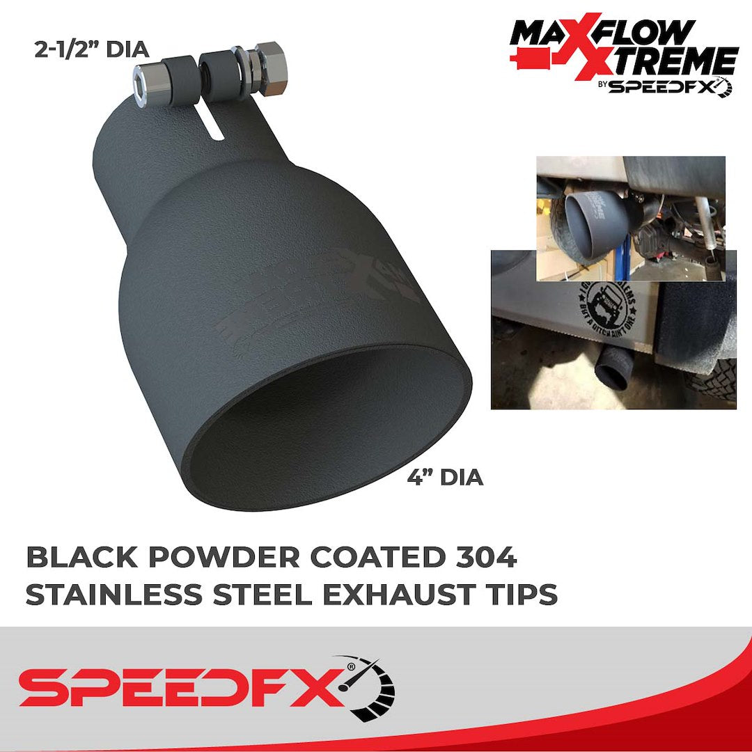 Product of SpeedFX 50600 MaxFlow Xtreme Axle Back System Single Exhaust System Kit 