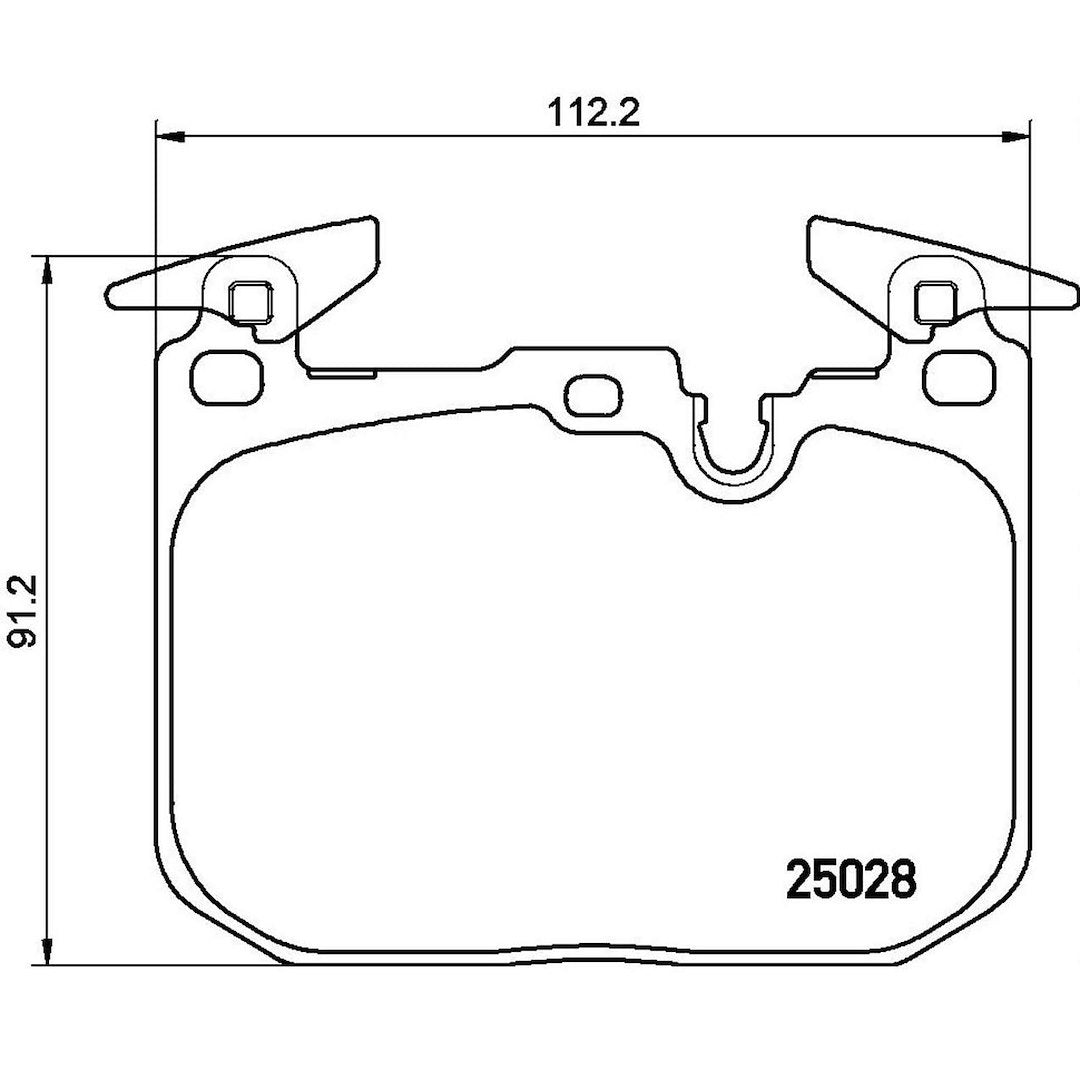 Product of Brembo P06088 Brake Pad - Set Of 4 