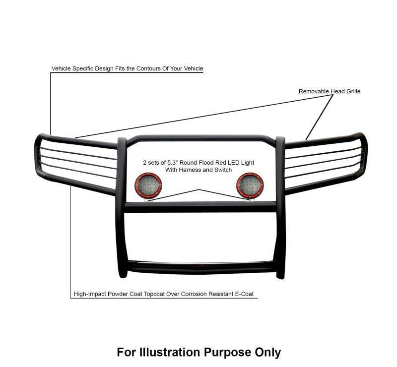 Black Horse Offroad 17a080200ma-Plfr Grille Guard||17a080200ma-Plfr_9.Jpeg||93||blk7a080200fr||1643223