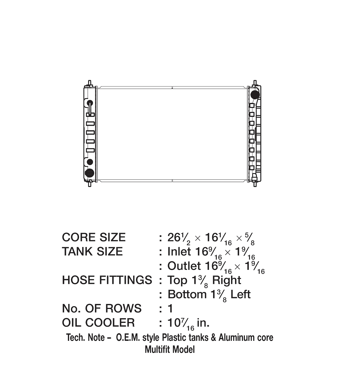 Product of Csf 3433 Radiator