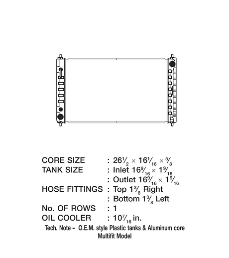 Product of Csf 3433 Radiator
