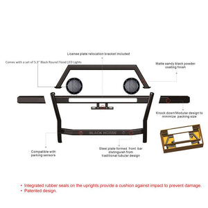 Black Horse Offroad Rag315-Plfb Grille Guard||rag315-Plfb_7.Jpeg||92||blkrag315plfb||2469186