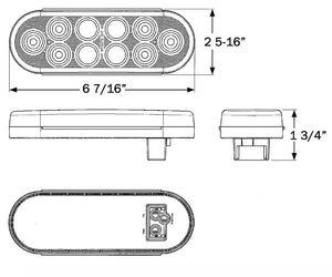 Product of Optronics Stl72rb Trailer Light